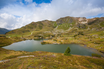 Summer landscape  from Obertauern ski resort in Austria