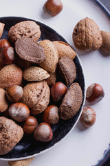 Various nuts selection
