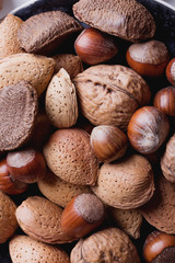 Various nuts selection