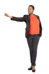 Beautiful woman doing different expressions in different sets of clothes: posing