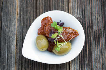 Tapas or antipasto food 