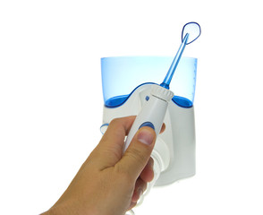 Brushing Teeth, Massage Gums. Irrigator for Oral Cavity Cleaning