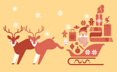 Sleigh with gifts