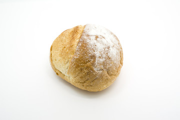 One loaf of round fresh sourdough bread