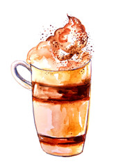 Латте акварель