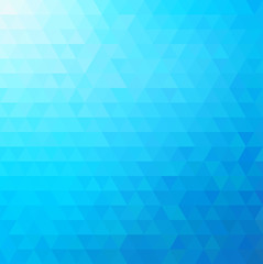 Fototapeta na wymiar Abstract Blue Triangle Background. Vector Illustration