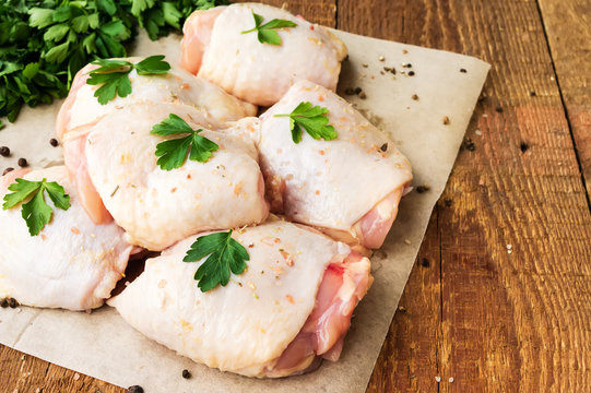 Chicken Thighs, Free Range, (650g avg, pack of 4) Abel & Cole