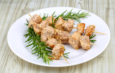 Chicken skewers