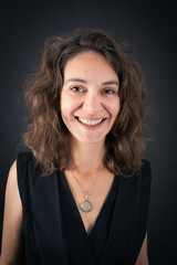 Beautiful woman doing different expressions in different sets of clothes: love