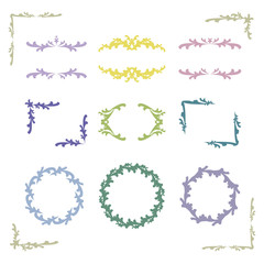 装飾フレームセット / vector eps 10 