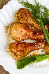 Grilled chicken legs