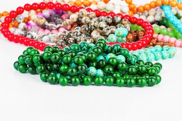 Beads jewelry - Stock Image macro.