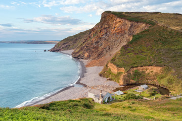 Millook Haven in Cornwall