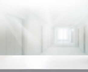 Table Top And Blur Office Background