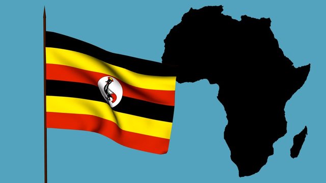 Africa  bandiera dell'Uganda