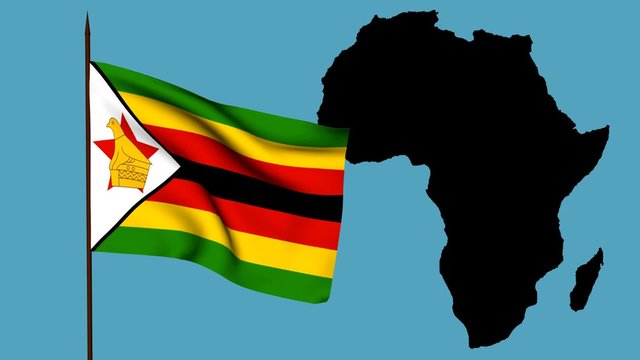 Africa  bandiera dello Zimbabwe