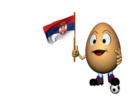 Uovo con la bandiera