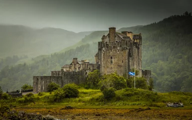 Papier Peint photo autocollant Rudnes Eilean Donan Castle/ Dornie Schottland Highlands
