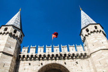 The Entrance To The Topkapi Palace In Istanbul, Turkey