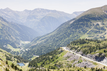 Landscape of the Pyrenees in Andorra