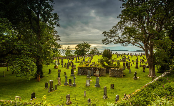 Schottischer Friedhof Landschaft in Gairloch