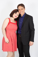 Beautiful couple doing different expressions in different sets of clothes: posing