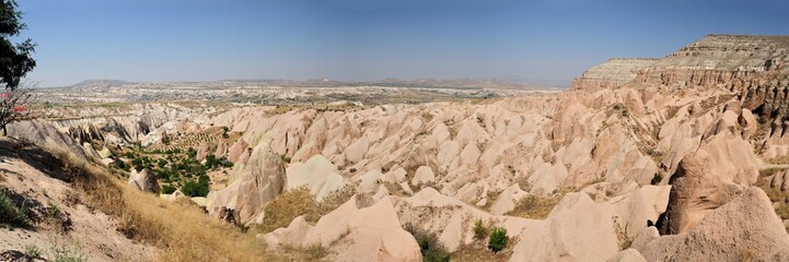 Red Valley area in Goreme Panorama Cappadocia Turkey