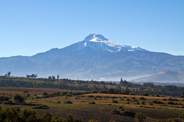 Fototapeta premium Beautiful view of Cayambe volcano in Ecuador