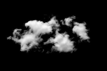 clouds on black background