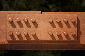 Bridge Detail With Iron And Bolts