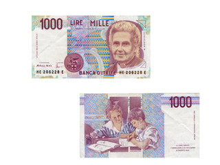 Mille lire della Banca d'Italia del 1990