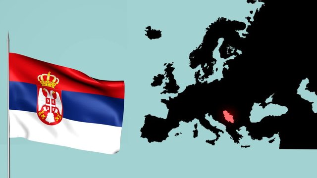 Sebia bandiera europea