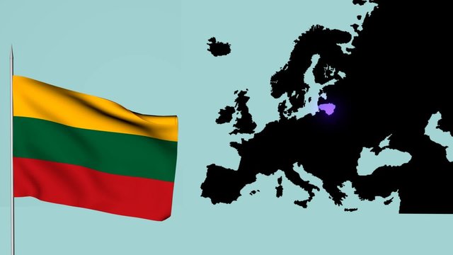 Bandiera Europea Lituania
