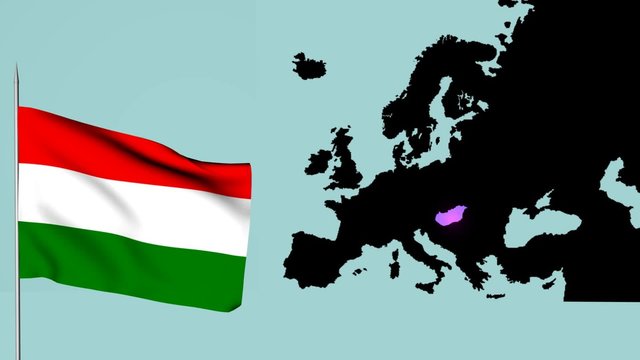 Ungheria Bandiera europea