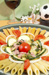 tricolor pasta for the European Football