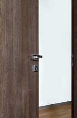 colored wooden door open l