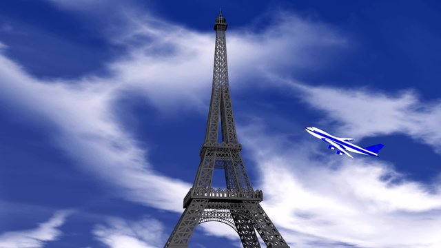 torre Eiffel in 3d