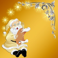 Babbo Natale in oro