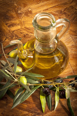 green olive and carafe