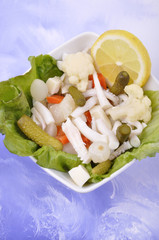 fresh squid salad