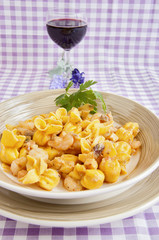 dumplings with salmon