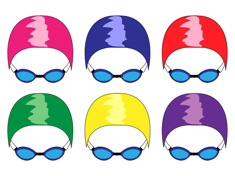 Swimming Caps in Different Colours