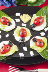 mozzarella ladybug
