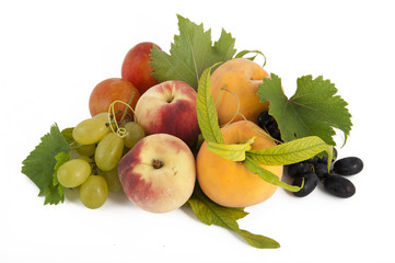 Fruit on a white background