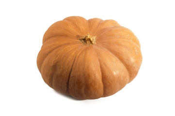 Pumpkin with leaves