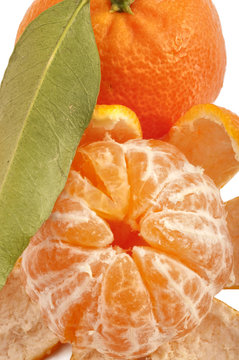 clementines with leaves
