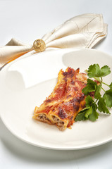 cannelloni with meat sauce