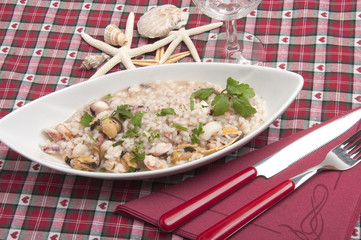 risotto with seafood