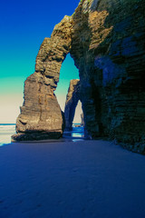 Playa de las catedrales columnas