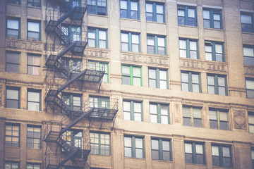 Fire escape on an old building